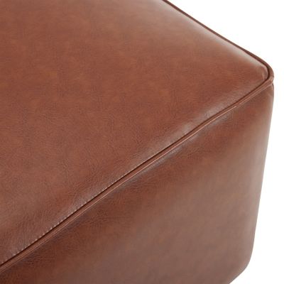 Streamdale Modern Faux Leather Ottoman Comfort, Style, and Versatility