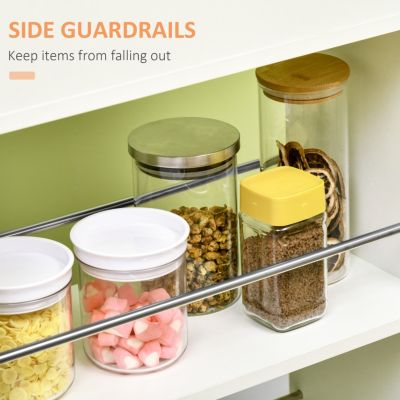 3- tier Slim Storage Cart, Rolling Narrow Kitchen Cart on Wheels for Small Place, Slide Out Side Utility Cart for Bathroom, Laundry