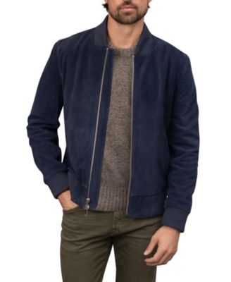 Bagatelle Homme Men s Genuine Suede Bomber Jacket Macy s