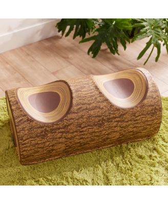 SoftZone Tree Log Half Saddle Seat, 12in, Chocolate