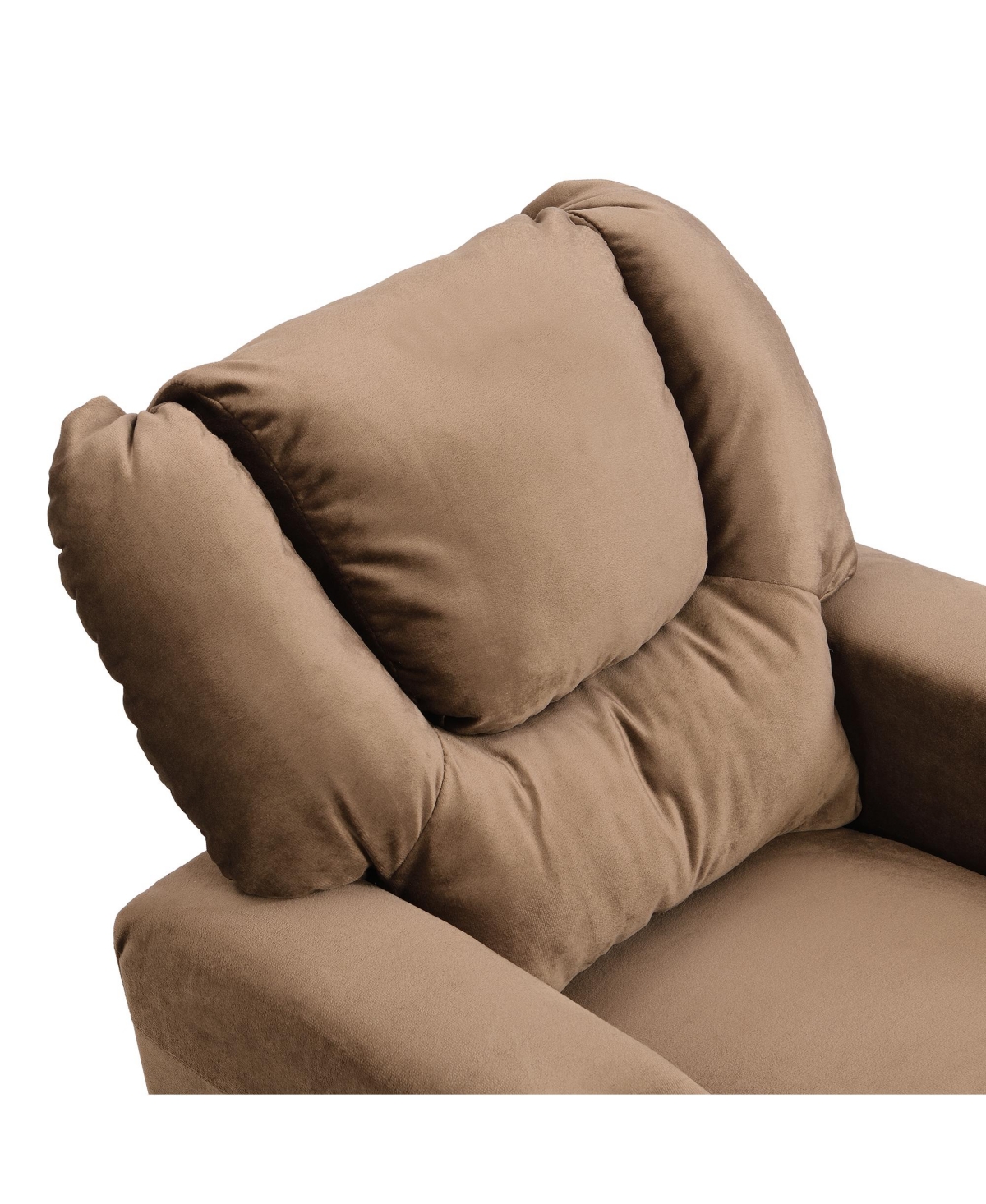 Slickblue Kids Recliner Chair Upholstered Velvet Couch with Cup Holder, Footrest, and Backrest for Toddlers
