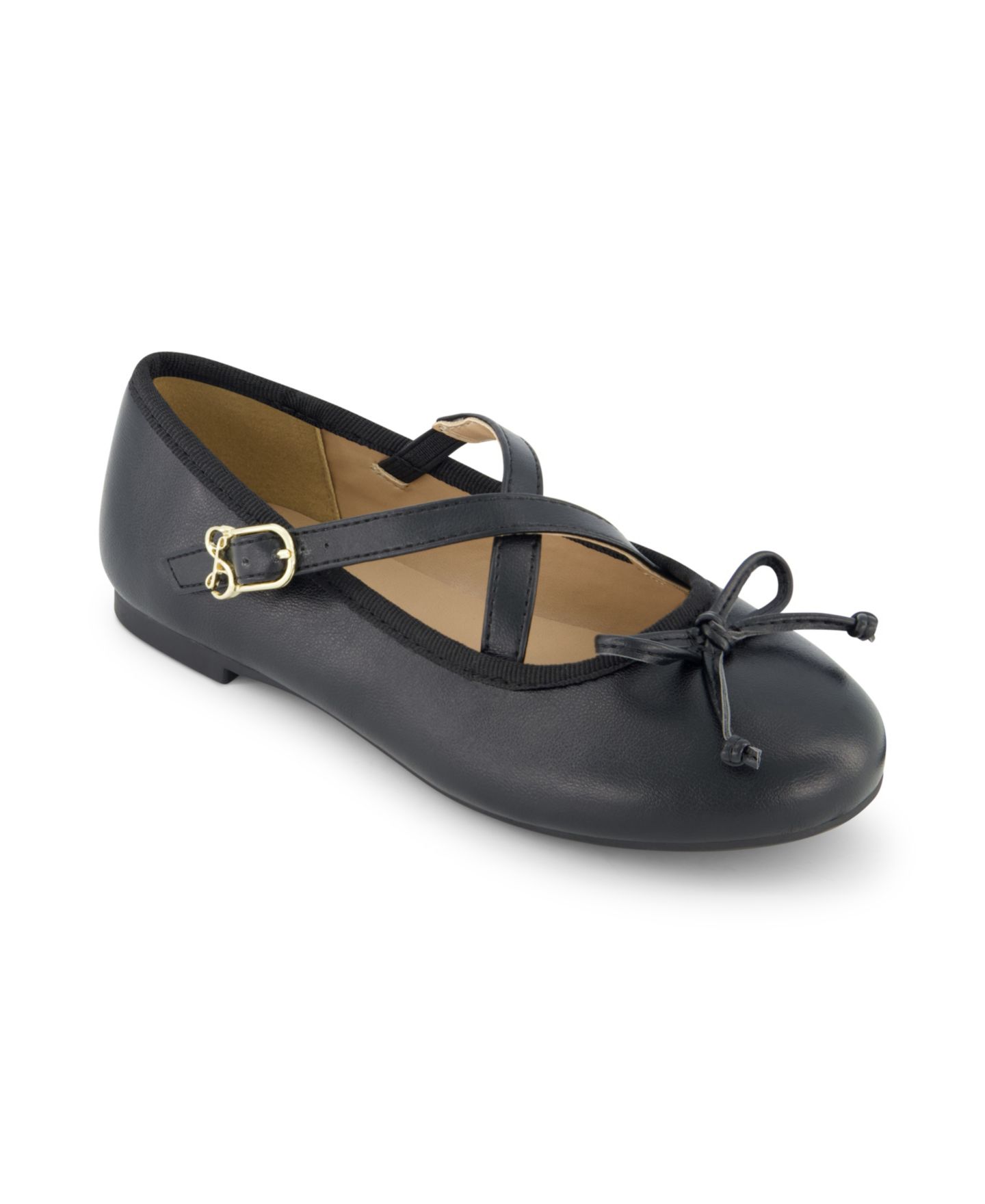 Балетки Sam and Libby Candice Crossover Iconic Ballet Flat для девочек, цвет: Чёрный — фото 1
