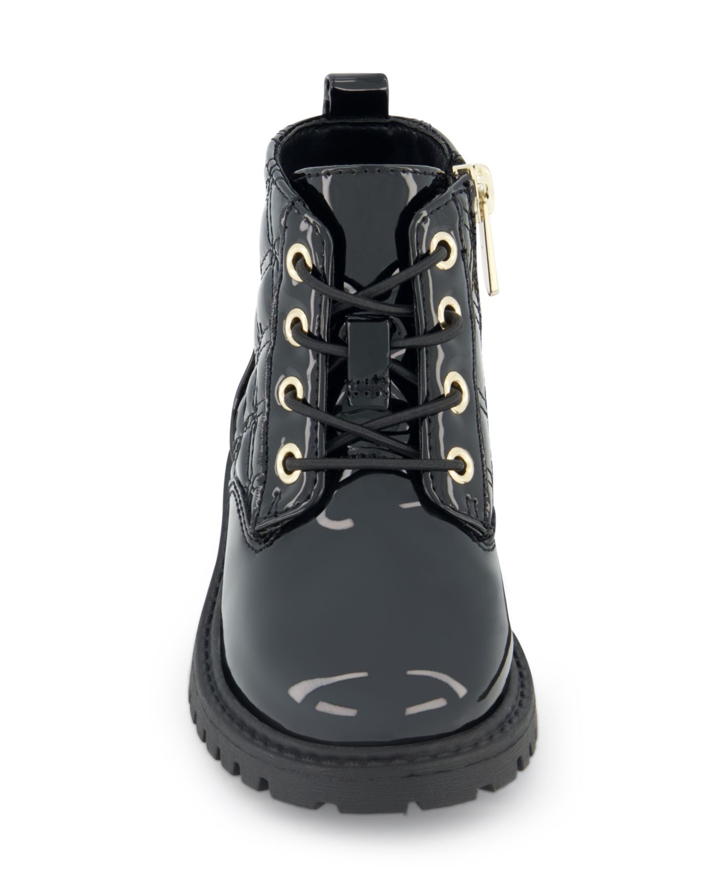 Ботинки Sam and Libby Jada Alice Ankle Classic Moto Boot для девочек-малышей, цвет: Чёрный лаковый — фото 3