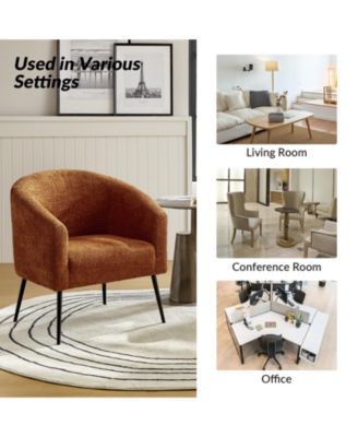 Hal Modern Boucle Armchair with Metal Leg