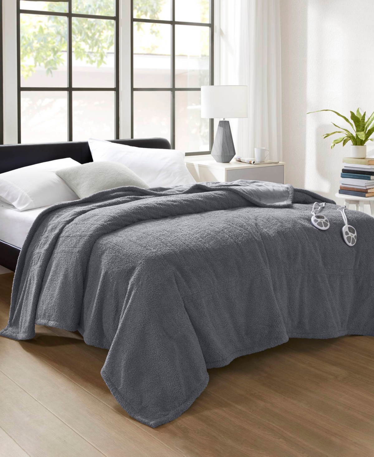 Serta Dream Soft Heated Blanket, Twin In Grey