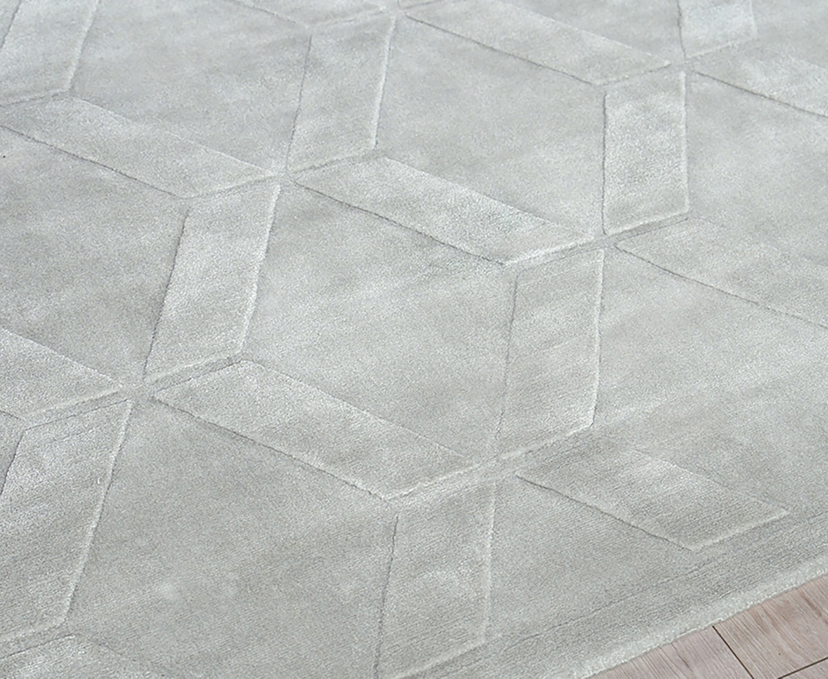 Exquisite Rugs Brunello Hand-loomed Light Silver Rug, 8' X 10' In Silver