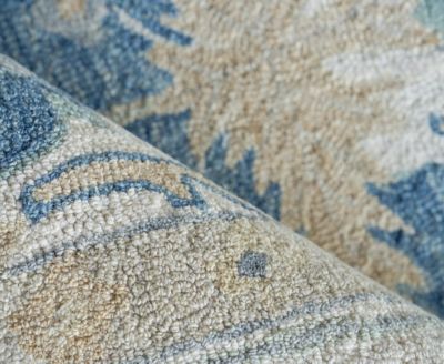 Exquisite Rugs Claremont Oushak 6793 Rug Collection In Blue,ivory
