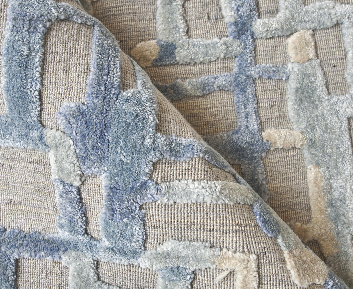 Exquisite Rugs Vista 4338 8'x10' Area Rug In Gray,blue