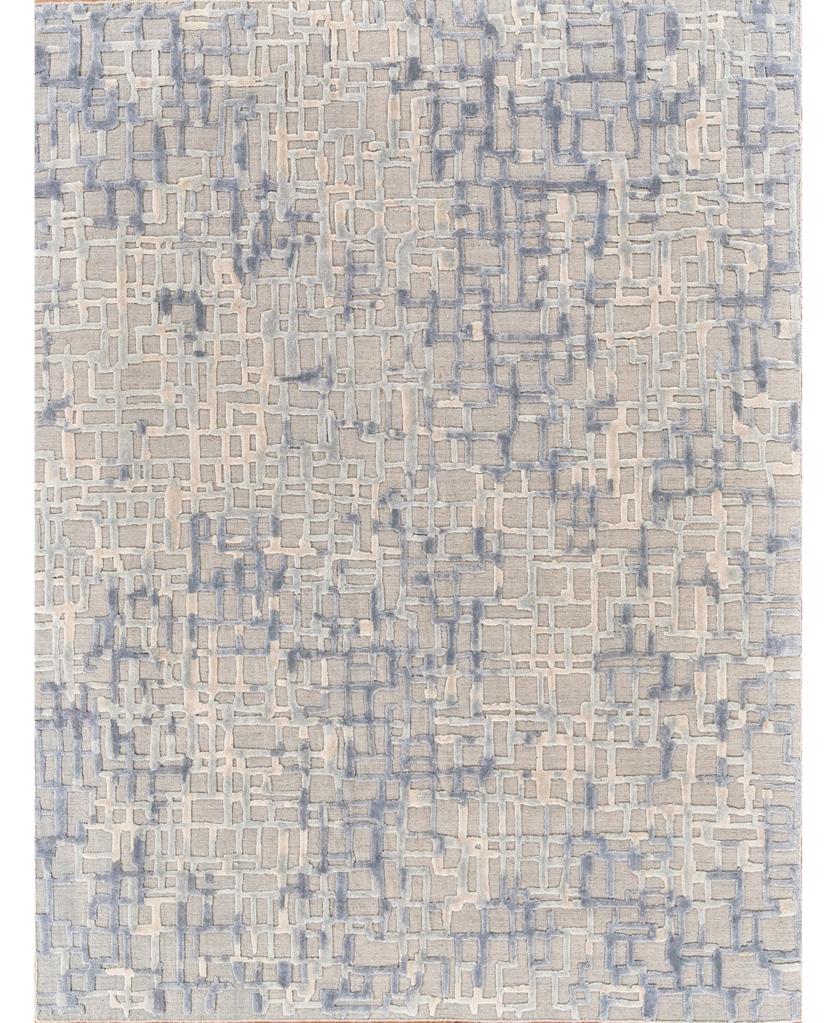 Exquisite Rugs Vista 4338 8'x10' Area Rug In Gray,blue
