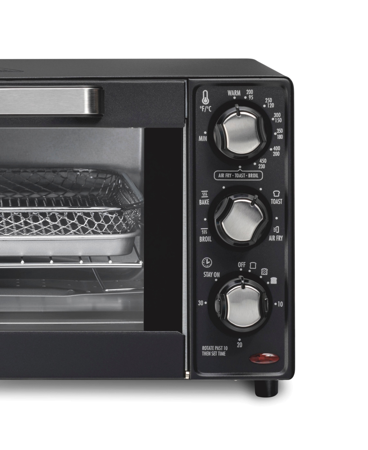 Hamilton Beach Sure-crisp Air Fryer Toaster Oven In Black