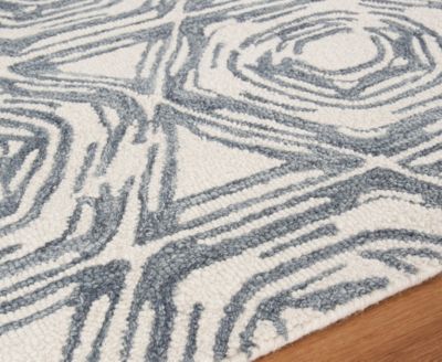 Exquisite Rugs Caprice 2708 Area Rug, 5' X 8' In Blue,ivory