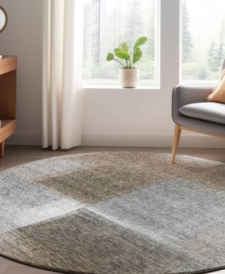 Trevi Washable TV10 8'x8' Round Area Rug