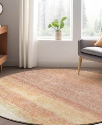 Trevi Washable TV2 8'x8' Round Area Rug