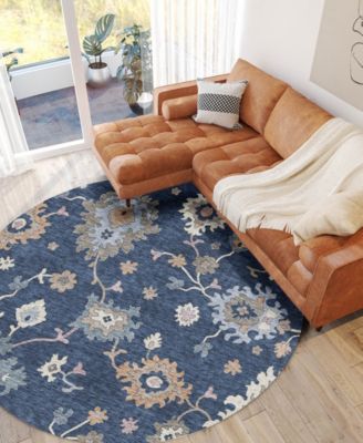 Hatay Washable HY4 8'x8' Round Area Rug