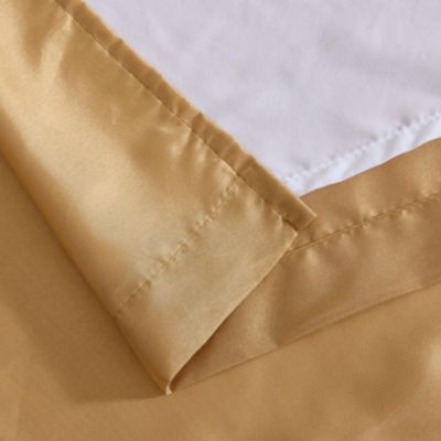 Jefferson Faux Silk Semi Sheer Light Filtering Microfiber Lined Grommet Lightweight Window Curtain Panels, Set of 2