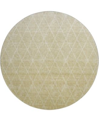 Lazio Washable LZ2 8'x8' Round Area Rug