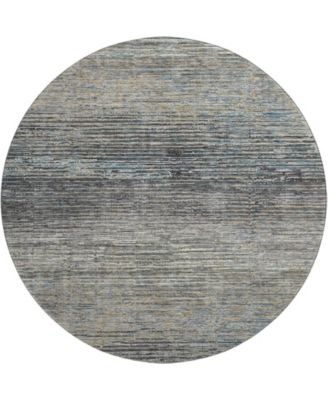 Trevi Washable TV1 8'x8' Round Area Rug