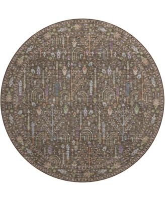 Hatay Washable HY5 8'x8' Round Area Rug