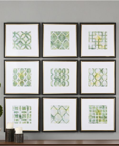 Uttermost 9Pc. Metric Links Wall Art Wall Art Macy's