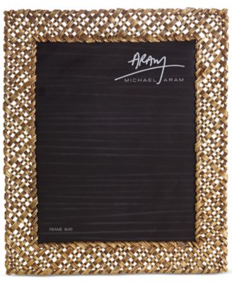 Antique Gold-Tone 8" x 10" Palm Frame