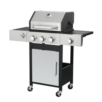 Streamdale 3-Burner Propane Gas Grill, 37230BTU with Enameled Cast Iron Grids