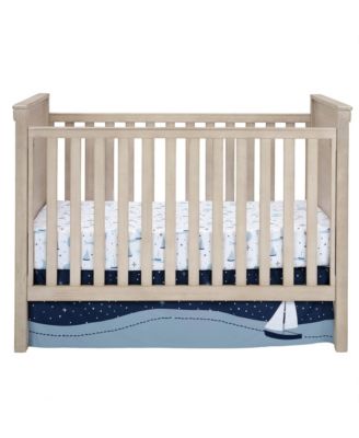 Little Skipper 3-Piece Sailboat Nautical Nursery Crib Bedding Set