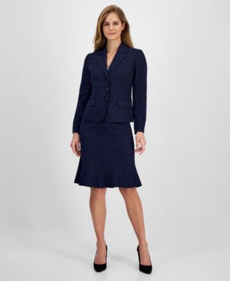 Le Suit - Petite Trumpet Skirt Suit