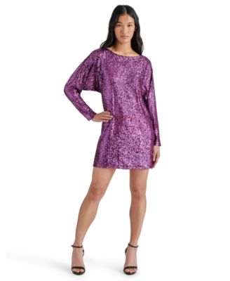 Steve Madden - Women's Ginger Sequined Mini Shift Dress