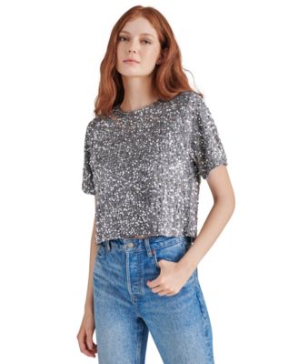 Women's Cressa Sequined Velvet Top
