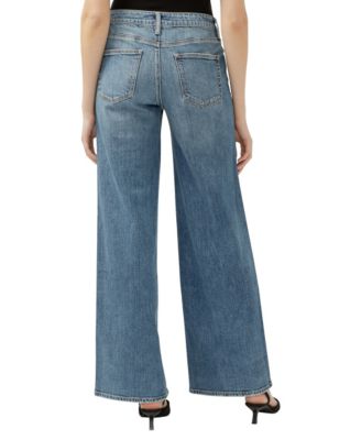 Women's Suki Mid Rise Curvy Fit Wide Jeans