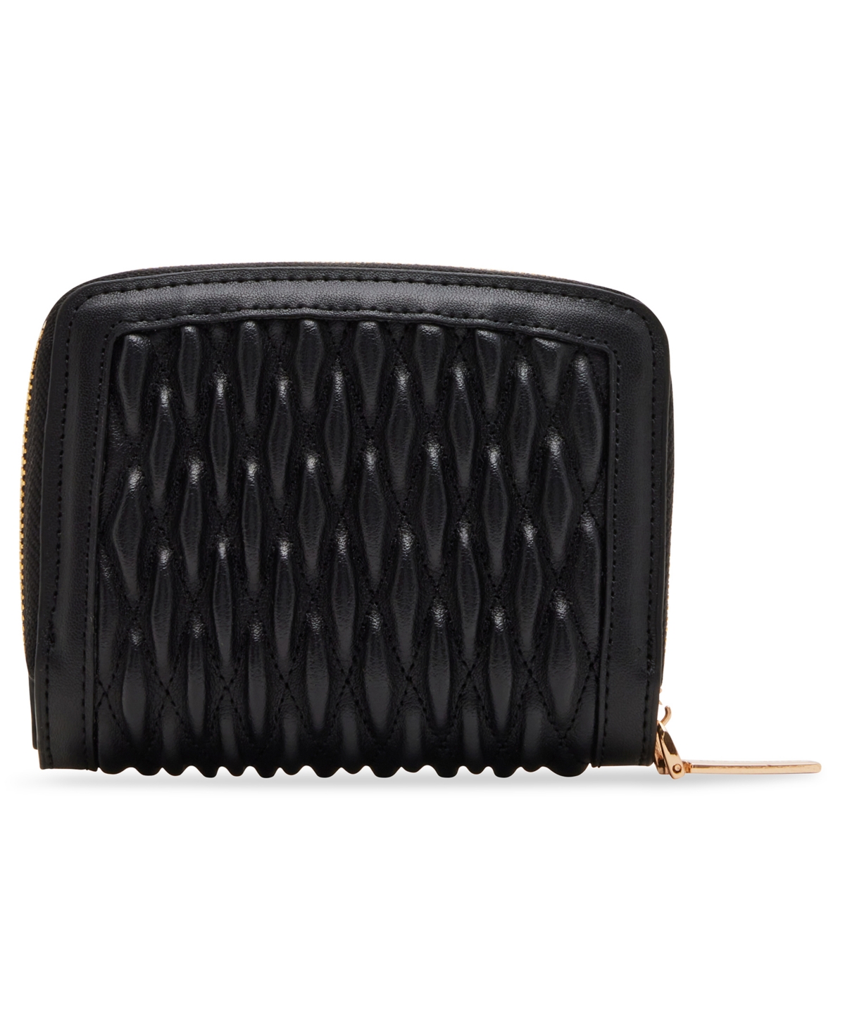 ANNE KLEIN ANNIE KLEIN RUCHED QUILTED ZIP AROUND WALLET 