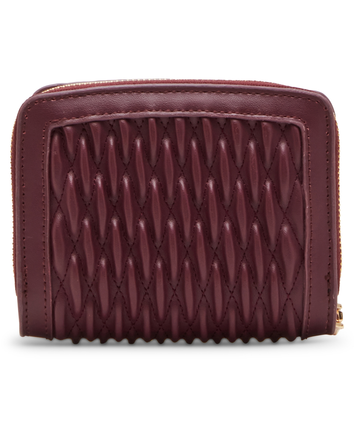 ANNE KLEIN ANNIE KLEIN RUCHED QUILTED ZIP AROUND WALLET 