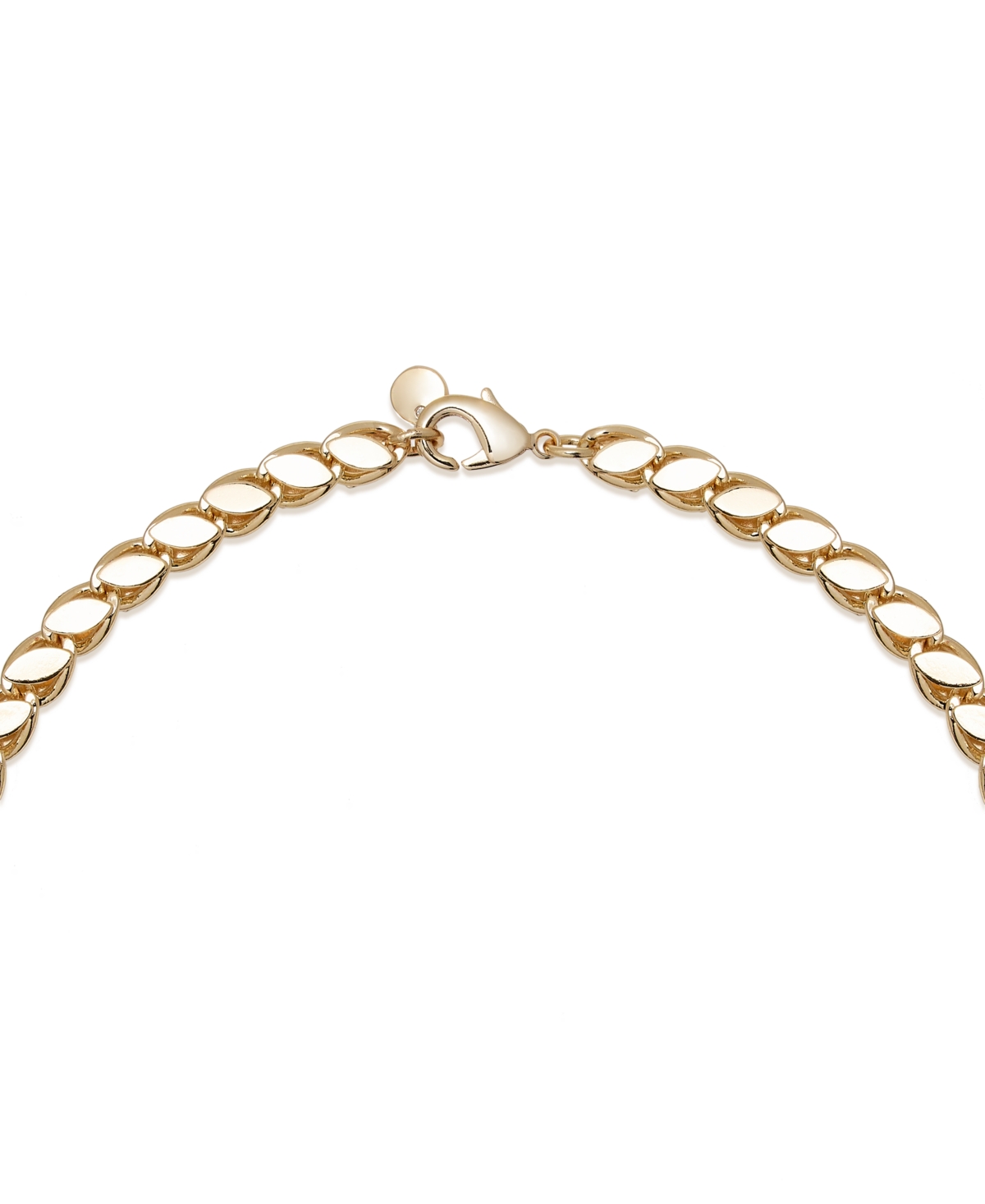And Now This Silver, Gold Plated Brass Chain Necklace In Gold