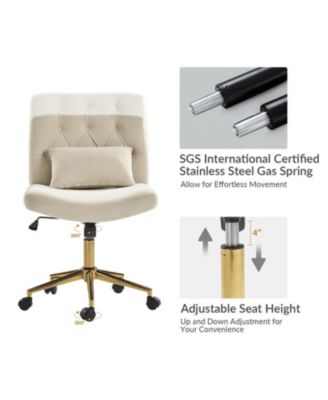 Sinclair Modern Office Chair with SGS International Certified Stainless Steel Gas Spring