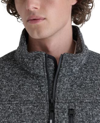 Men's Sweater-Knit Fleece Jacket 