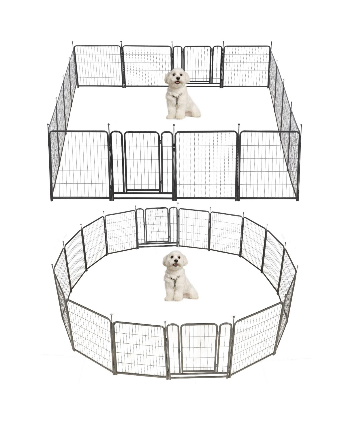 Slickblue 16-Panel Outdoor Dog Playpen for Yard and Camping, 31.6