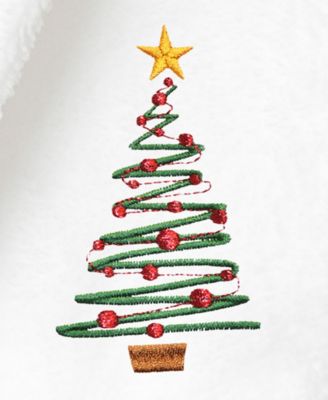 Christmas Tree Kids Super Plush Double Brushed Hooded Bathrobe