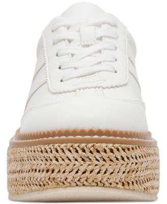 Women's Barkley Raffia Platform Lace-Up Sneakers