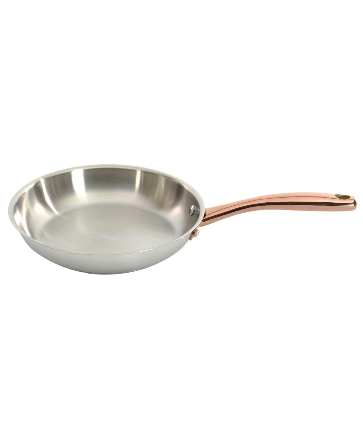 BergHOFF Ouro Gold 11Pc 18/10 Stainless Steel Cookware Set, Ss Lids, Rose Gold Handles - rose gold