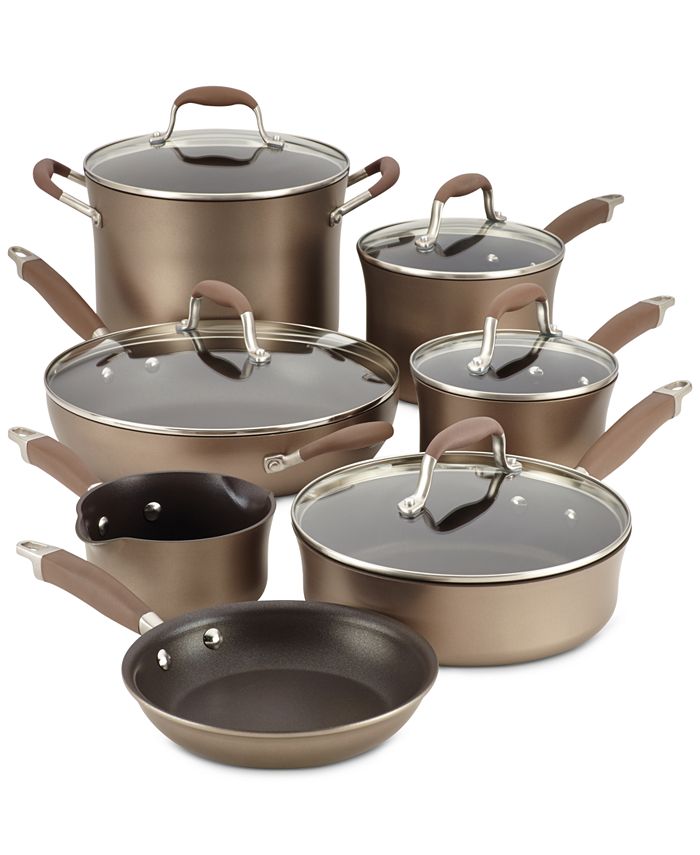 Anolon Advanced Bronze HardAnodized 12Pc. Cookware Set Macy's