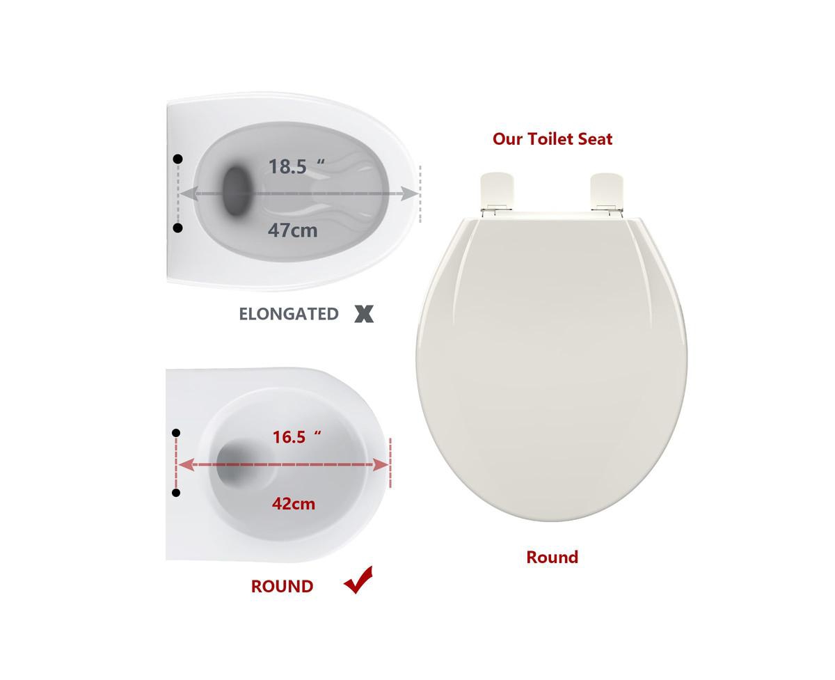 gaomon Toilet Seat Round,Toilet Seat with Toddler Seat Built in, Potty Training Toilet Seat Round Fits Both Adult and Child, with Soft Close, Easy Ins