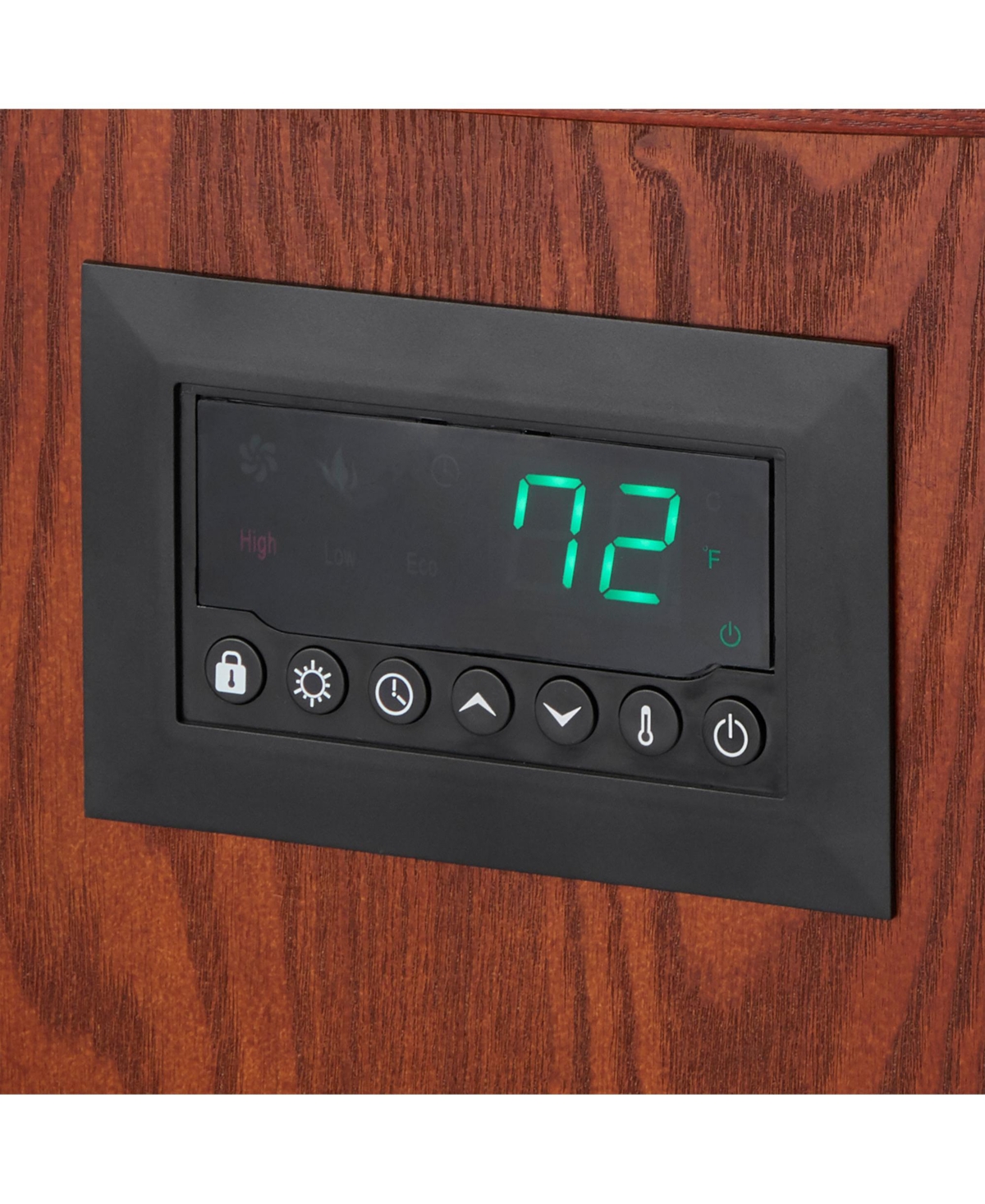 LifeSmart LifePro 6 Element 1500W Infrared Quartz Indoor Space Heater,- Brown