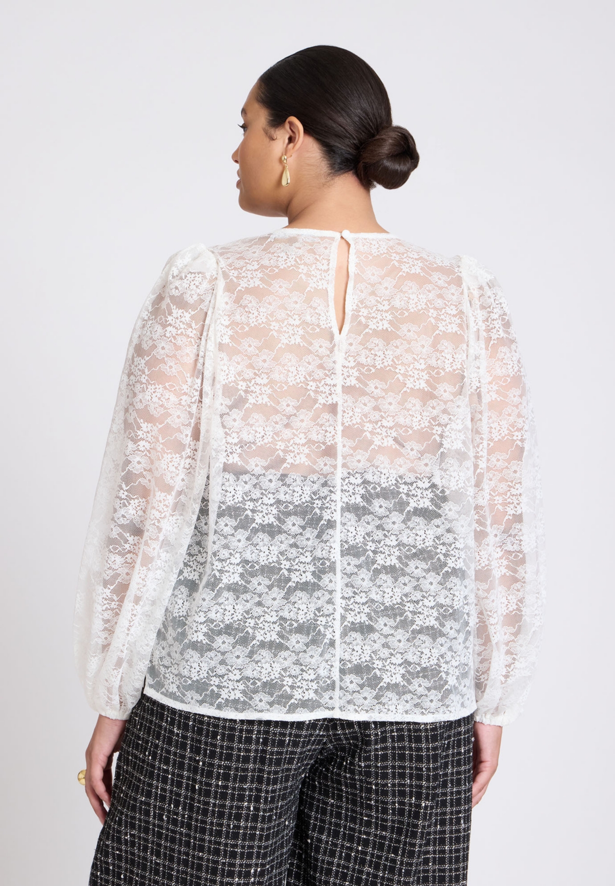 Eloquii Plus Size Romantic Lace Top