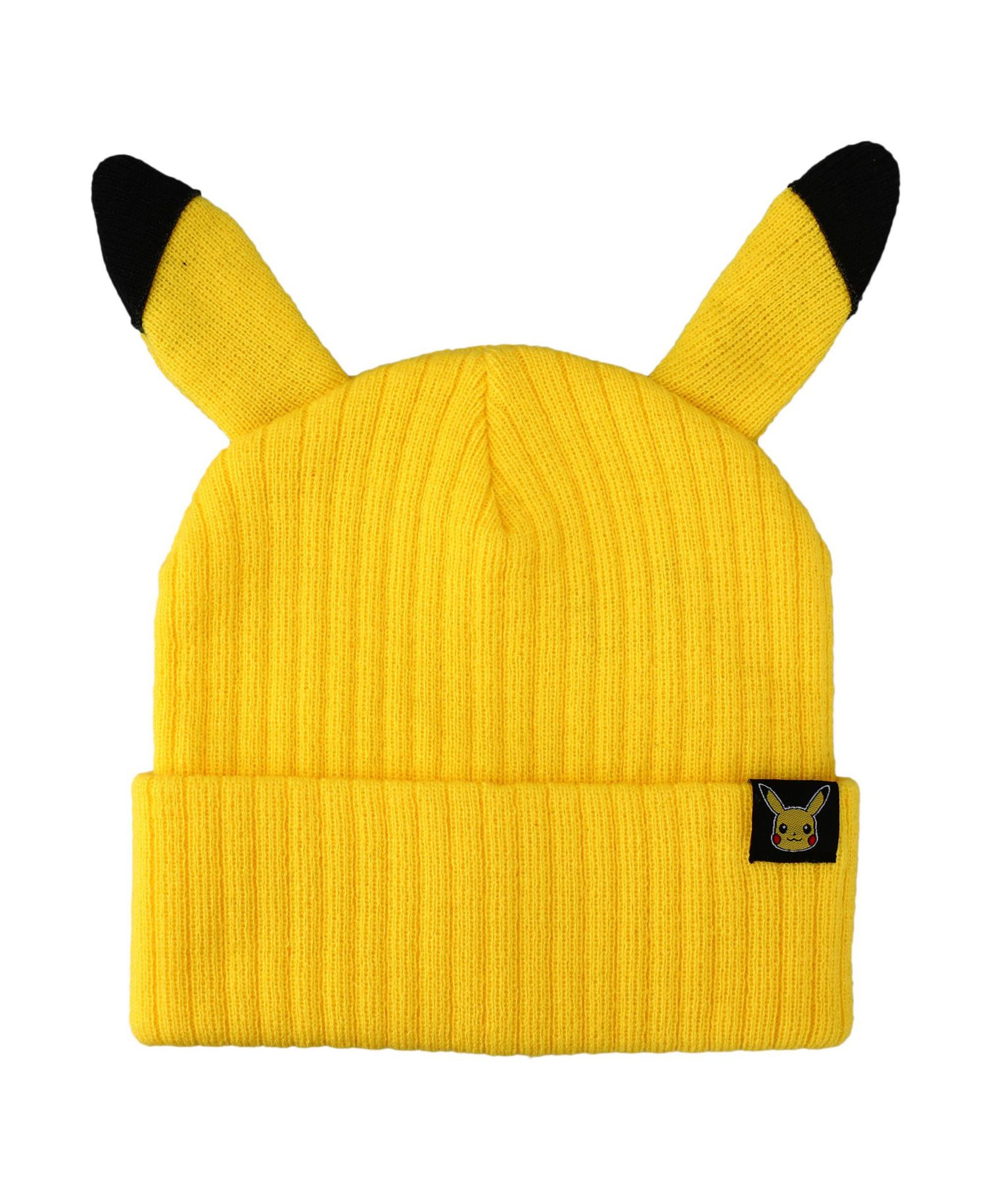 Men's Pikachu Inspired Adult Unisex Yellow Cuff Beanie