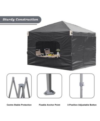 12x12 FT Pop-Up Canopy Tent with Roller Bag and Curtain - Portable Instant Shade, Sturdy Iron Frame, Water Resistance 210D Oxford Fabric, UV Protection, Ideal for Camping, Parties, and Outdoor Events