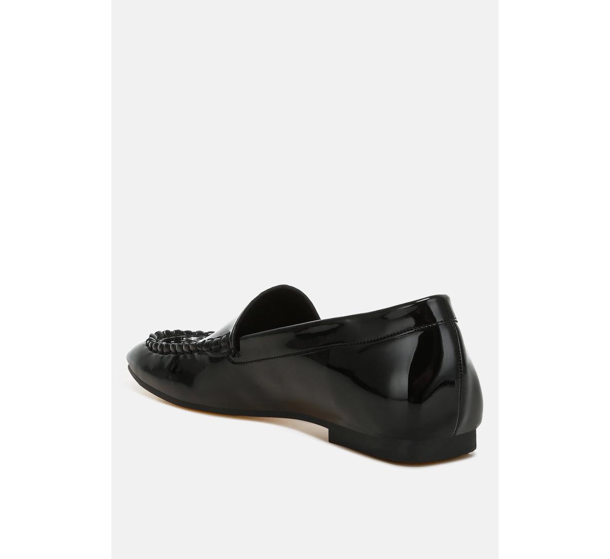 Rag & Co Dama Metallic Pleather Loafers