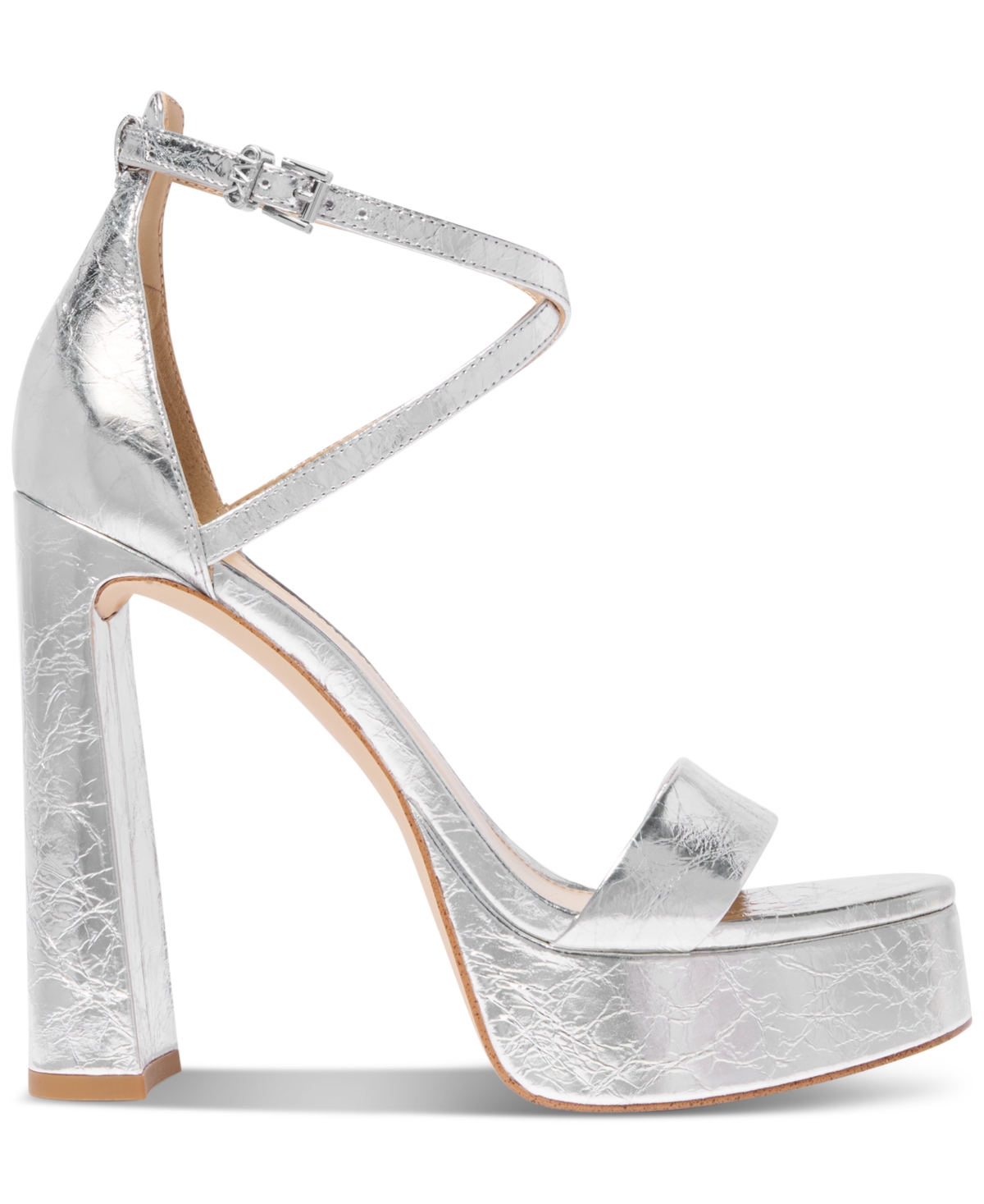 Michael Kors Michael  Women's Cami Platform Sandals In Silver