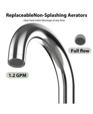 Bathroom Faucet, Bathroom Sink Faucet, 8 Inch Bathroom Faucet for Sink 3 Hole with Stainless Steel Pop-up Drain for Your Bathroom