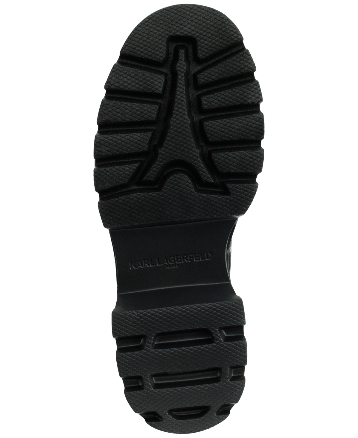Karl Lagerfeld Paris Lakely Lug Sole Loafer In Black,white