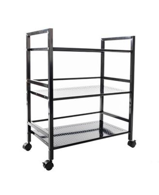 Widened 3-Tier Multi-Functional Storage Cart for Efficient Organization and Easy Access